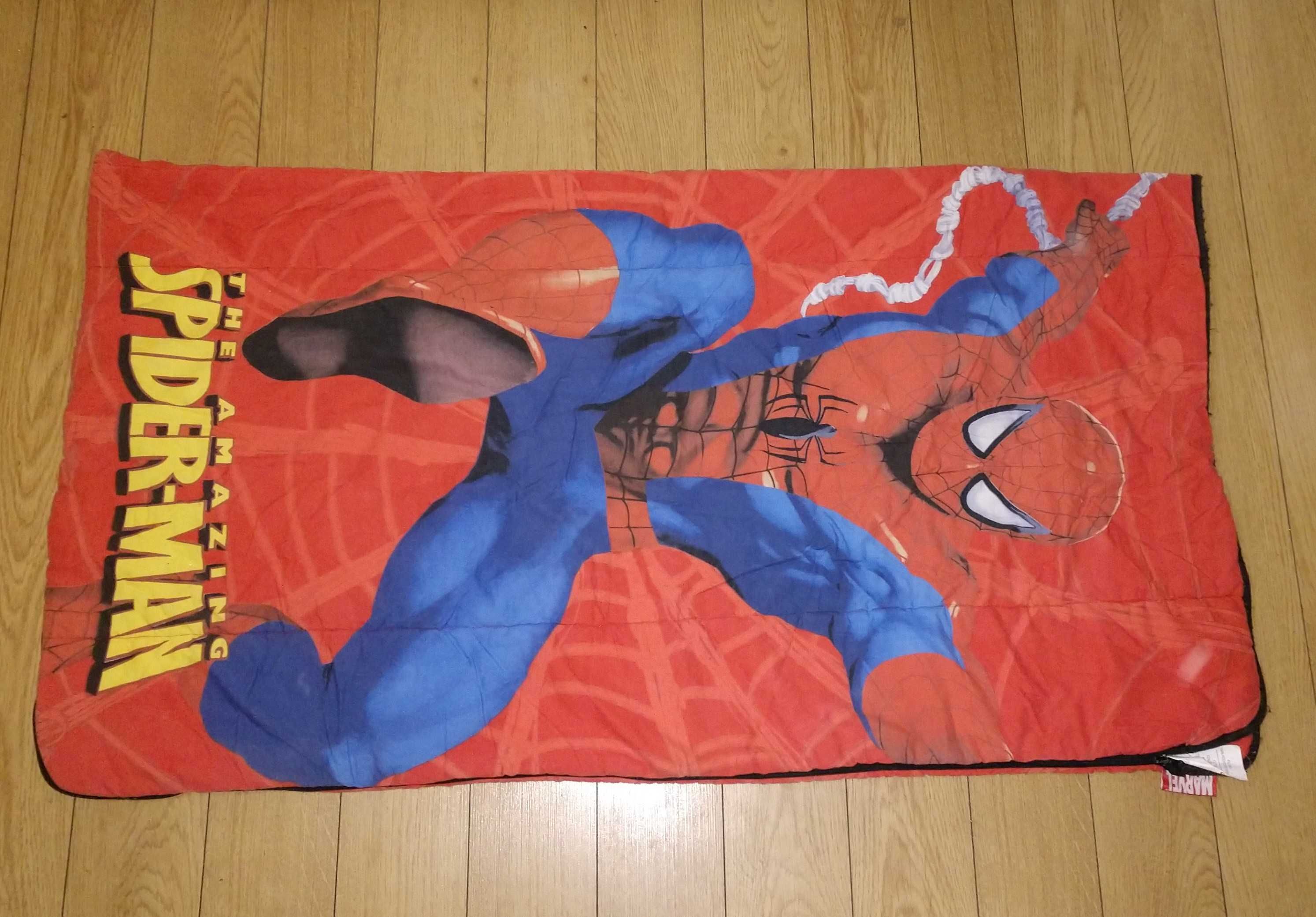 Детский подростковый спальник-одеяло Marvel Spiderman человек паук 130