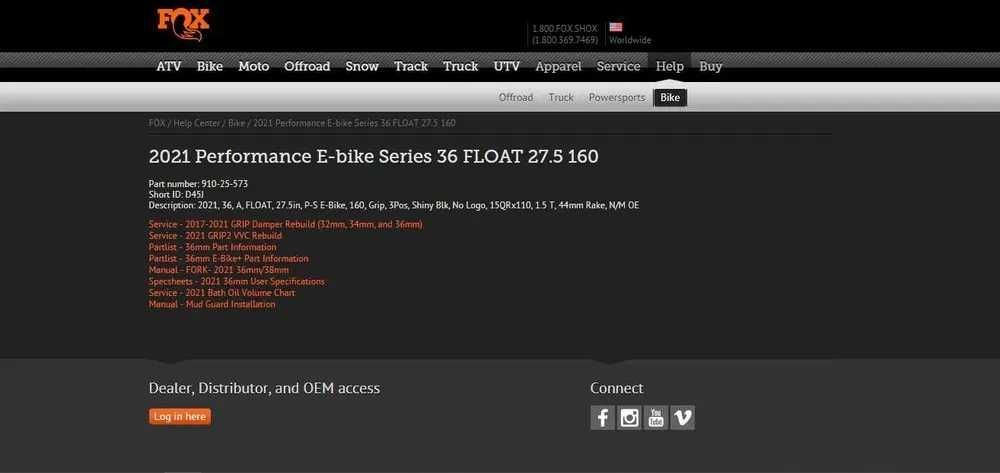 Amortyzator Fox 36 Float Performance 27,5'' 27,5+'' 160 mm nowy (150)