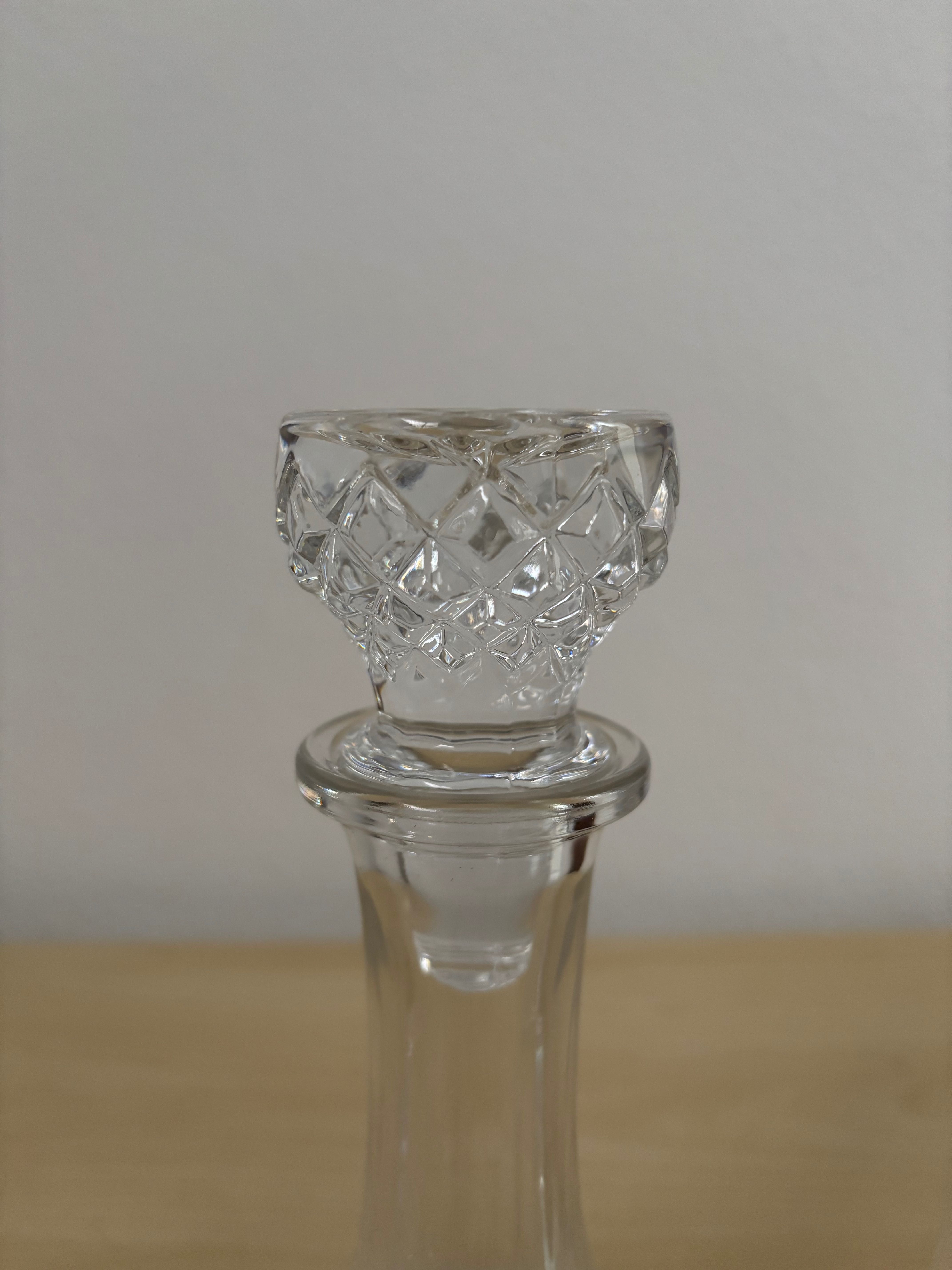 Garrafa e 2 copos cristal d’Arques