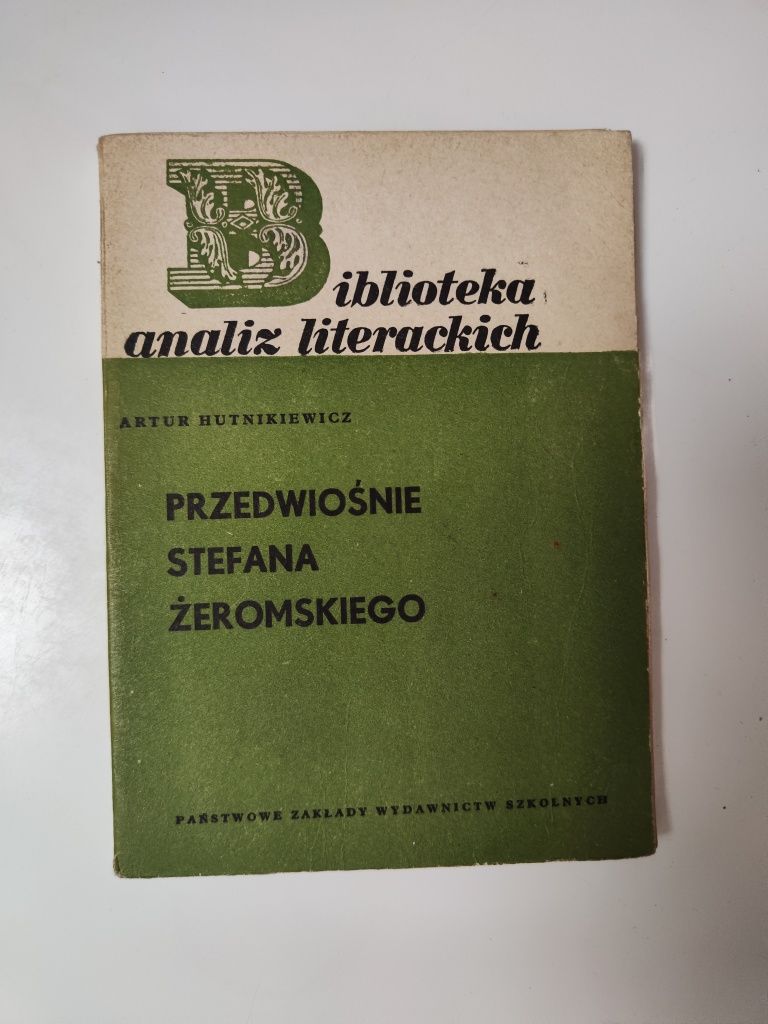 Przedwiośnie Stefana Żeromskiego - Artur Hutnikiewicz "