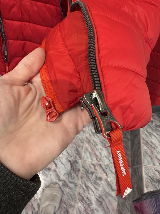 Superdry Kurtka ocieplana pikowana Slim Fit rozmiar XL