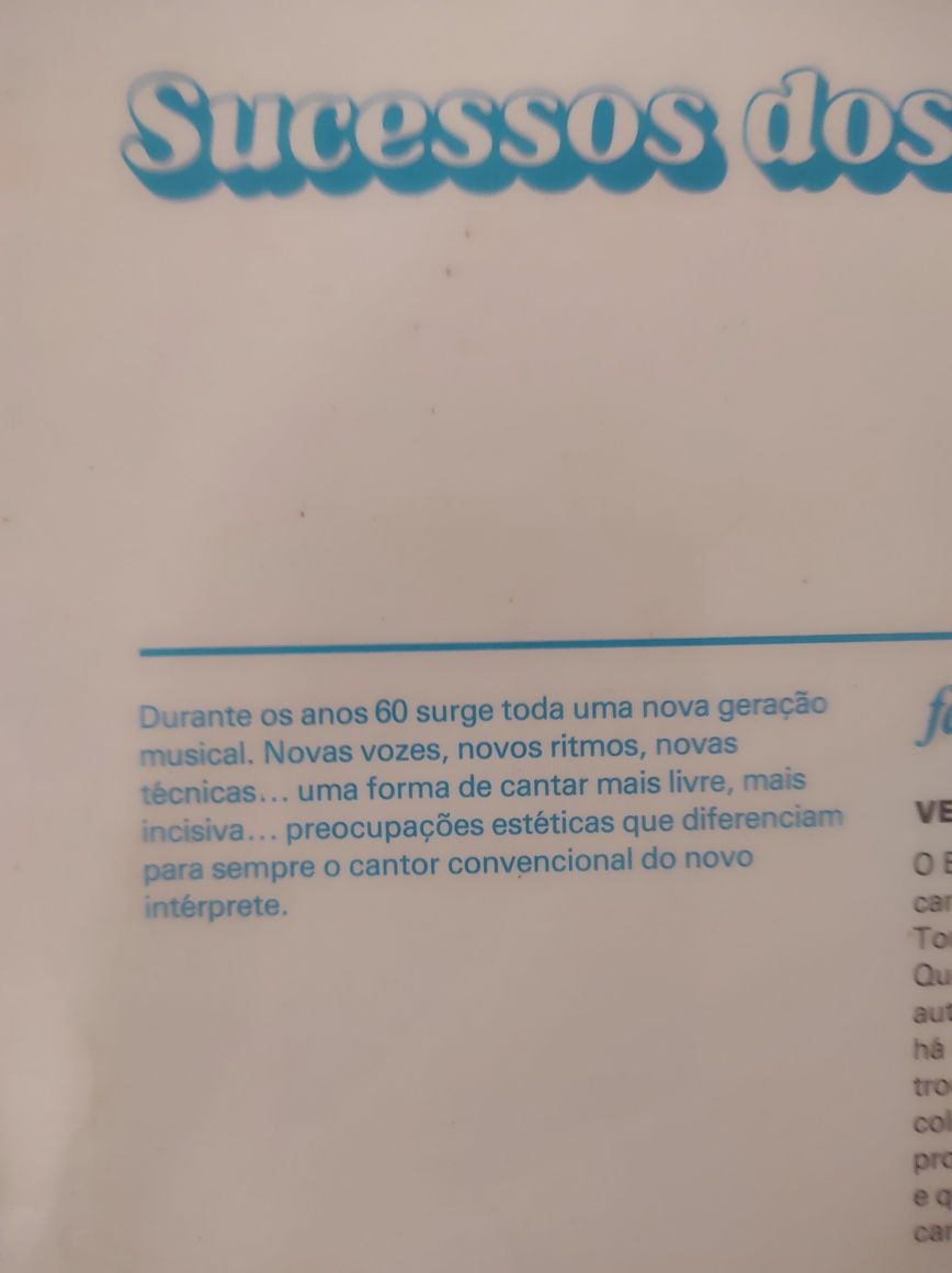 Disco Vinil Sucessos dos Anos 60