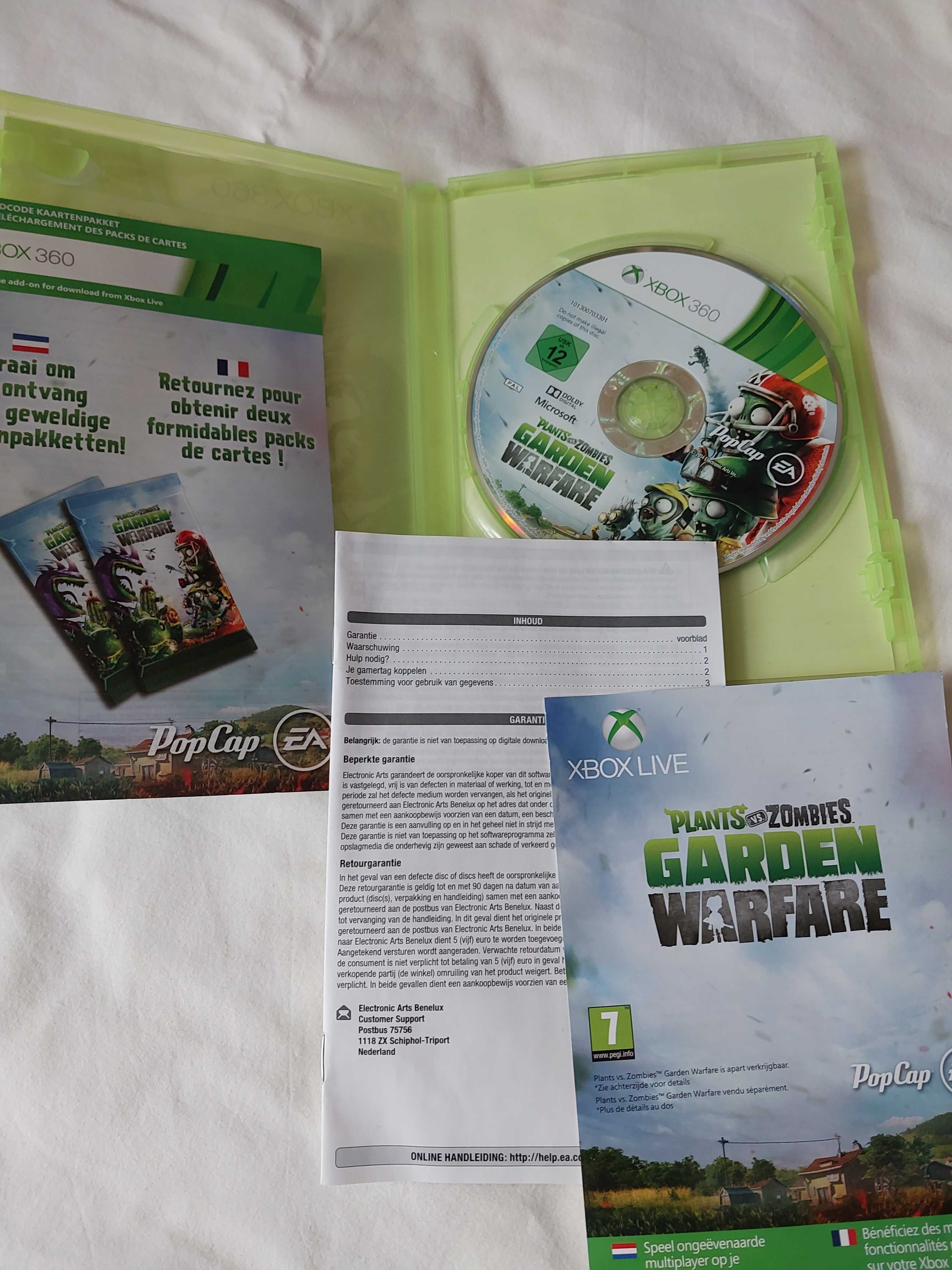 XBOX 360 Plants vs Zomies Garden Warfare