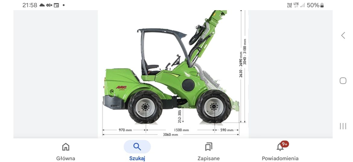 Mini ładowarka avant 750 ładowarka osłona wentylatora