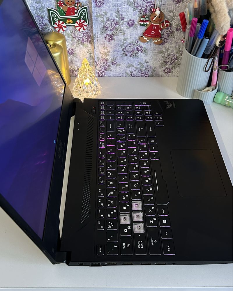 Ноутбук игровой asus tuf 120hz 1050ti Ryzen 5355h ssd512 gb 12 gb RAM