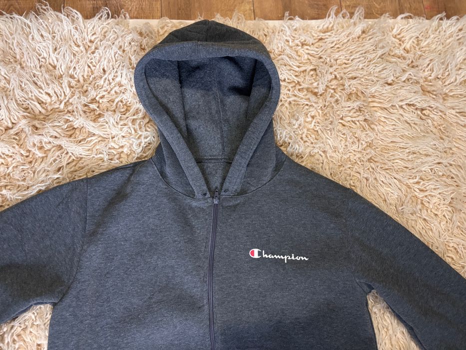 Szara bluza rozpinana Champion