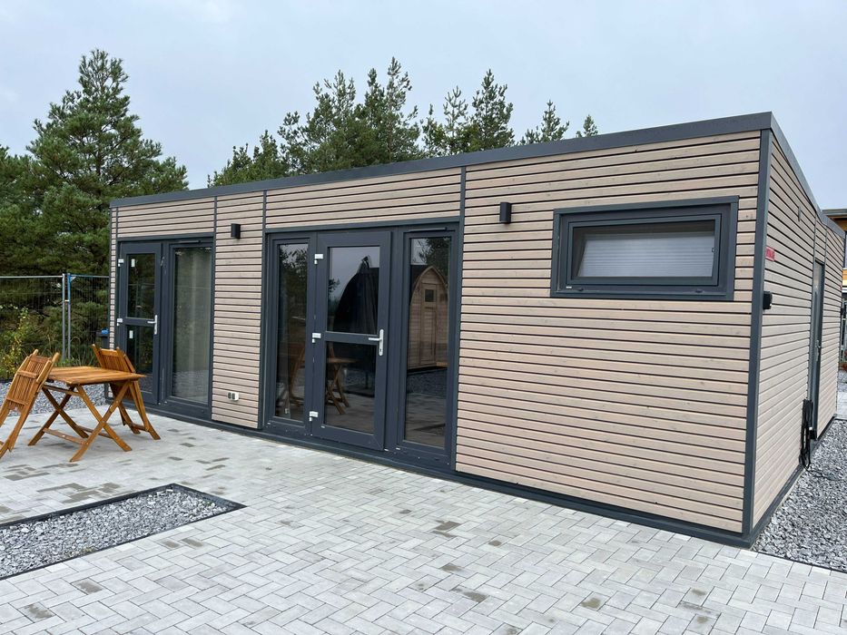 Deska elewacyjna świerk 27x96 mm,  czarne pióro, Trendliner Kontrast