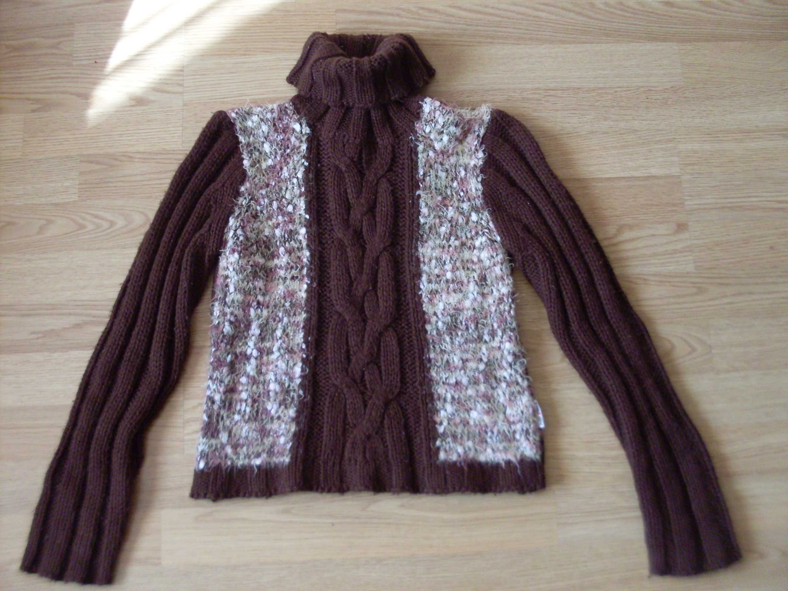 sweter damski golf damski gruby