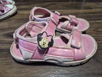 Sandałki Myszka Minnie różowe 28 dla dziewczynki różowe na rzepy
