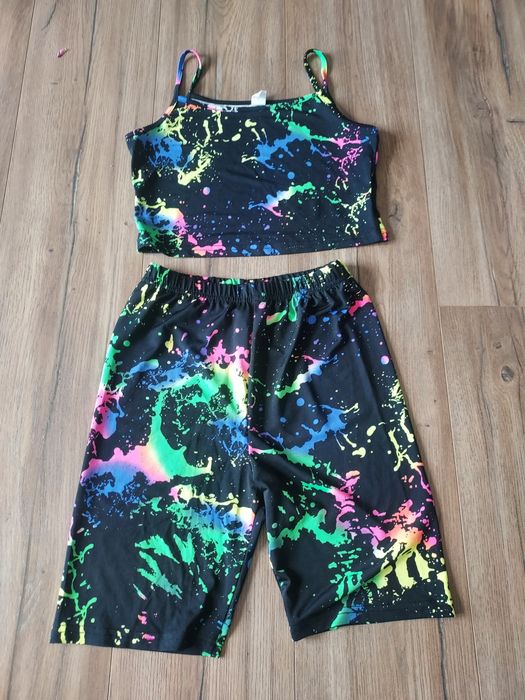 Komplet spodenki i koszulka na ramiączkach