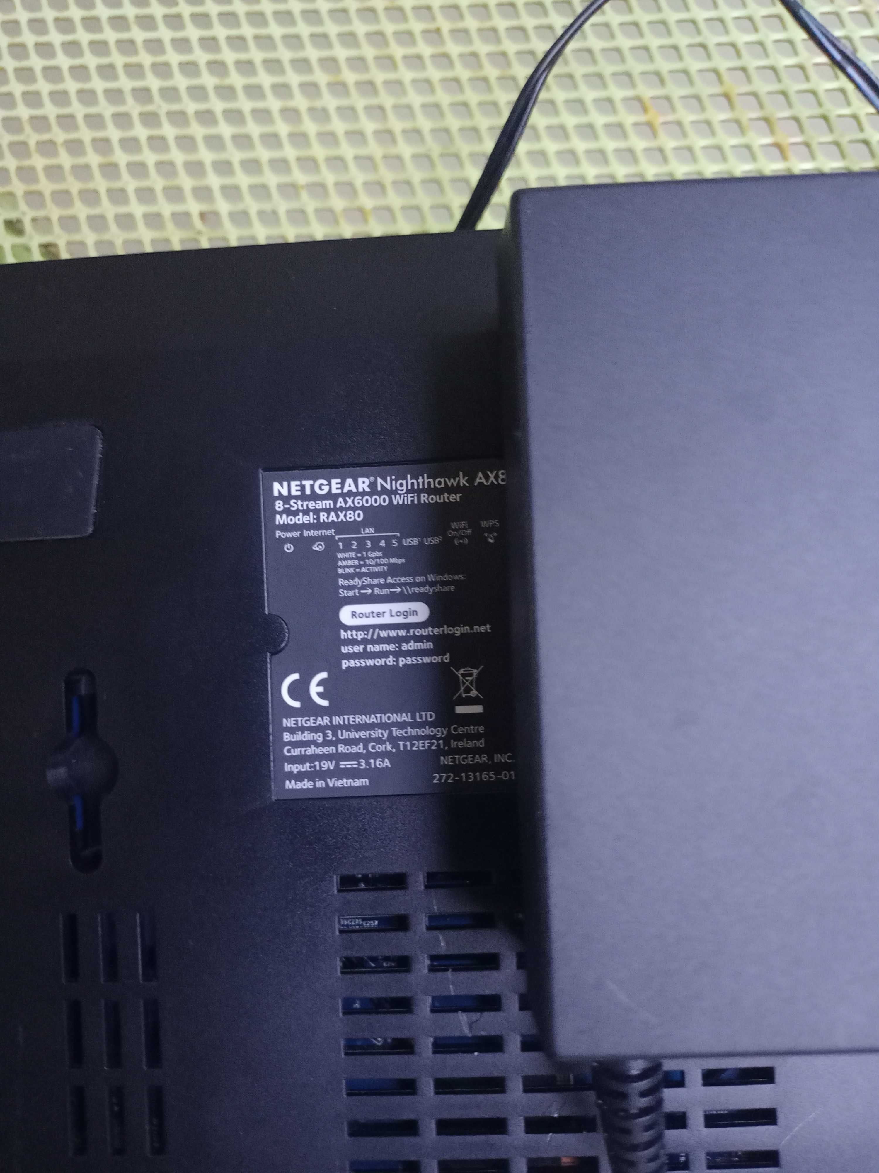 Router Wi-Fi Nighthawk AX8 AX6000 RAX80  ok w 100% WROCŁAW