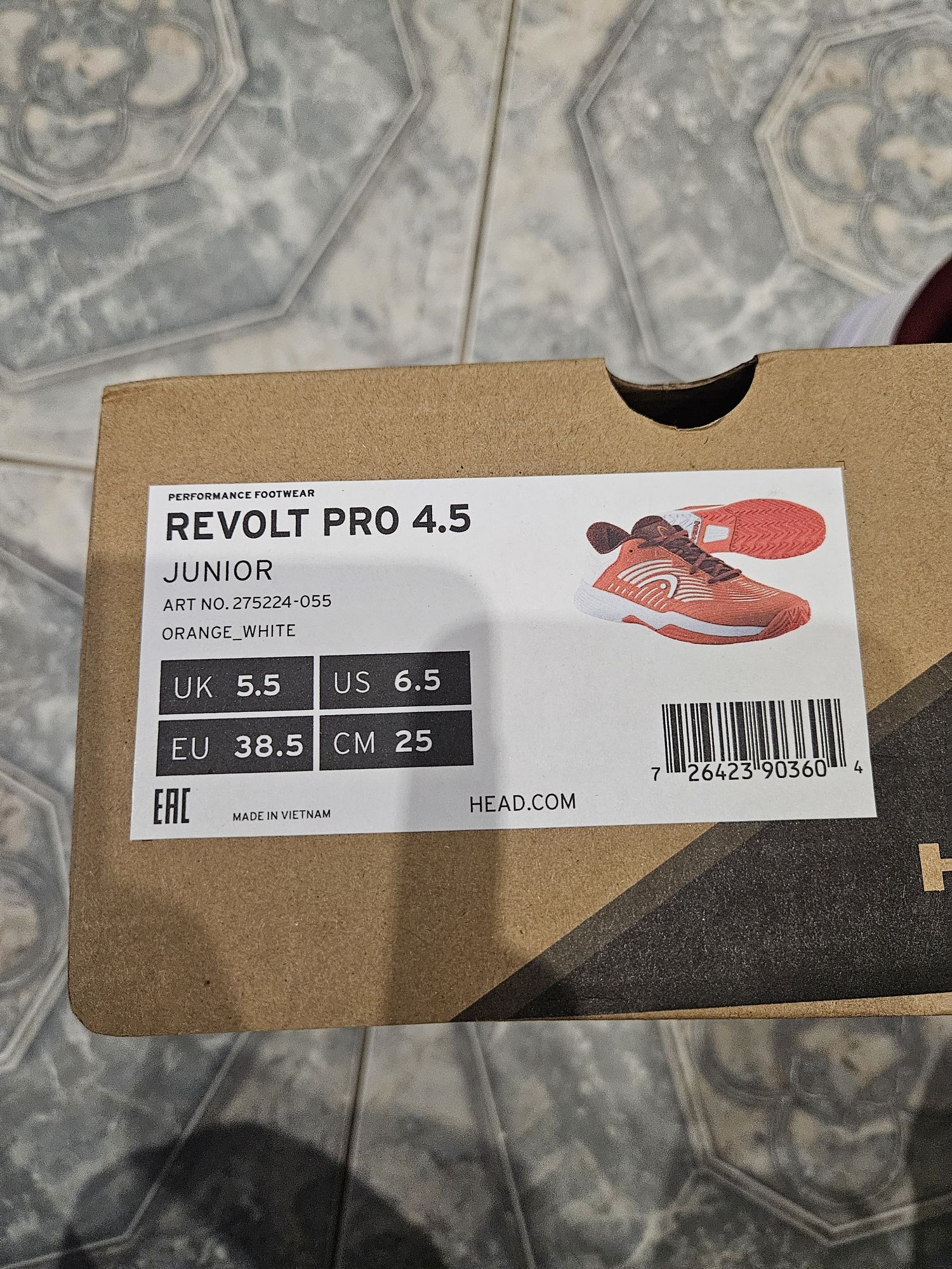 Buty tenisowe męskie Head Revolt Pro 4.5 rozm. 38,5 (25 cm) nowe