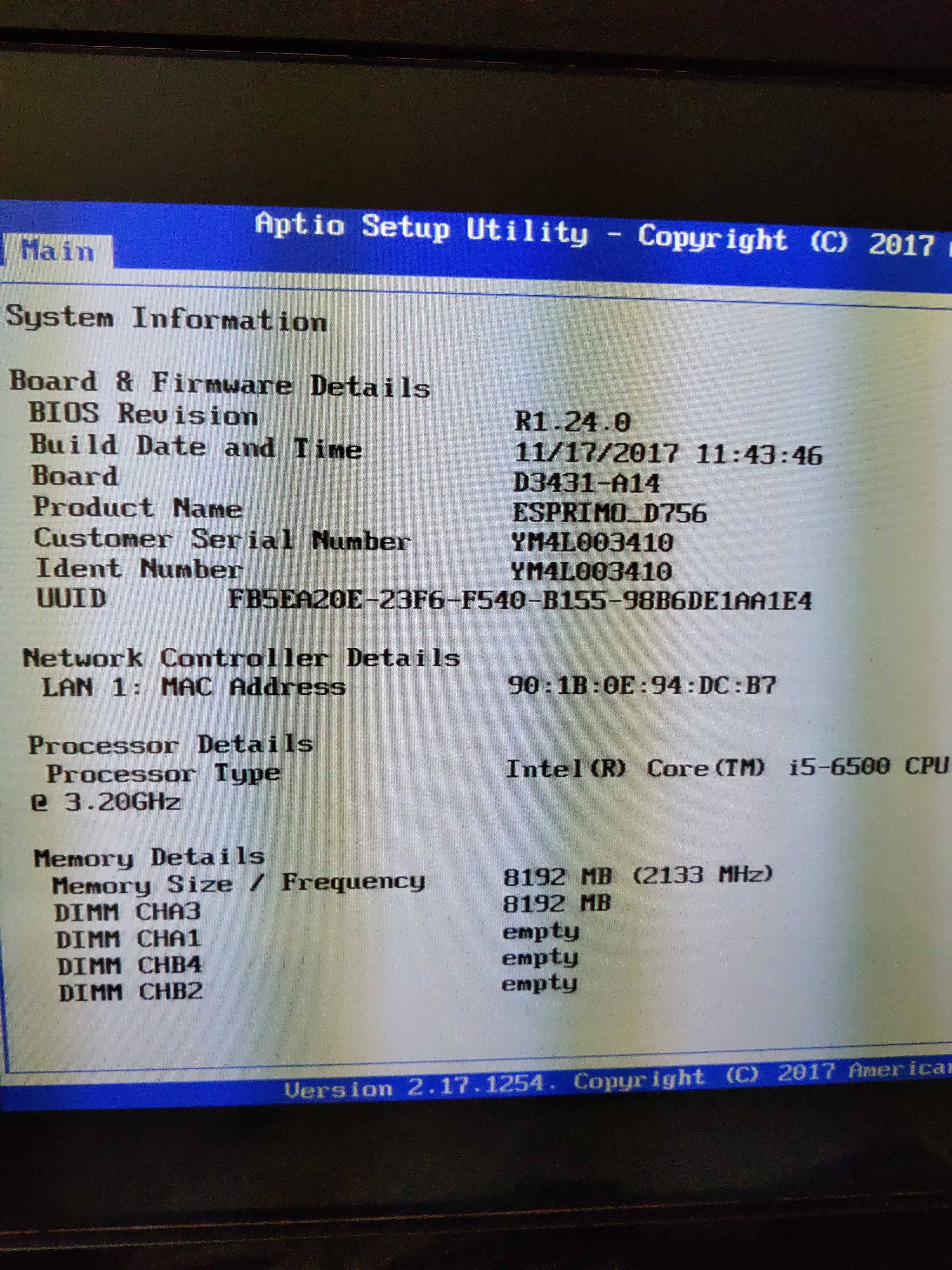 Fujitsu Esprimo D756 i5-6500 8GB 500GB