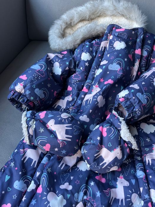 Wiosenny Kombinezon dla dziewczynki Jednorożec 80 cm (9-12 m) F&F