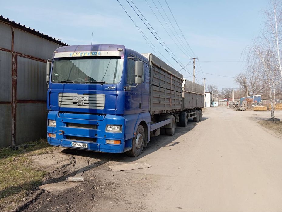 MAN tga 2005 года сцепка самосвал