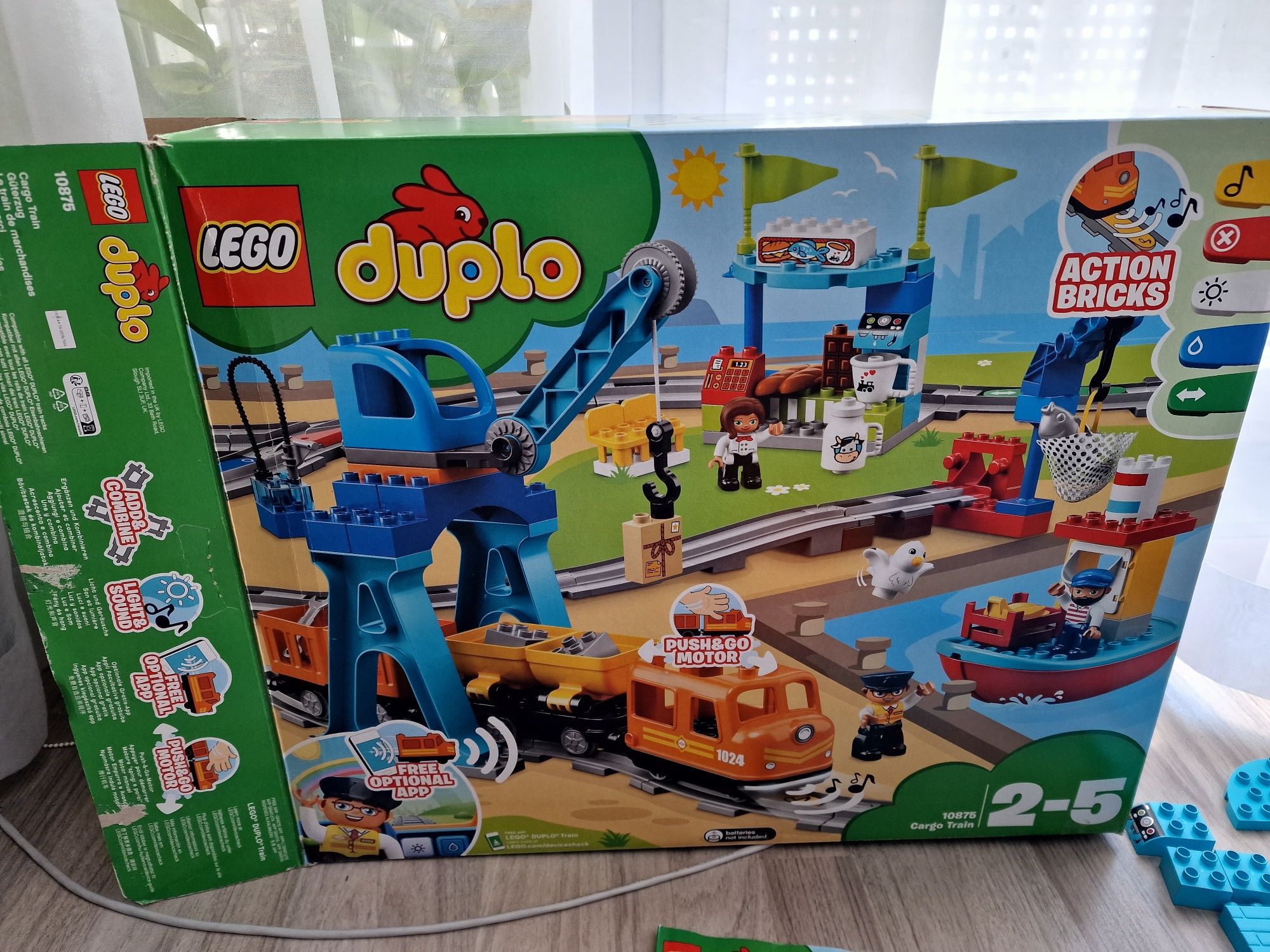 Lego Duplo zestaw 10875 pociąg towarowy