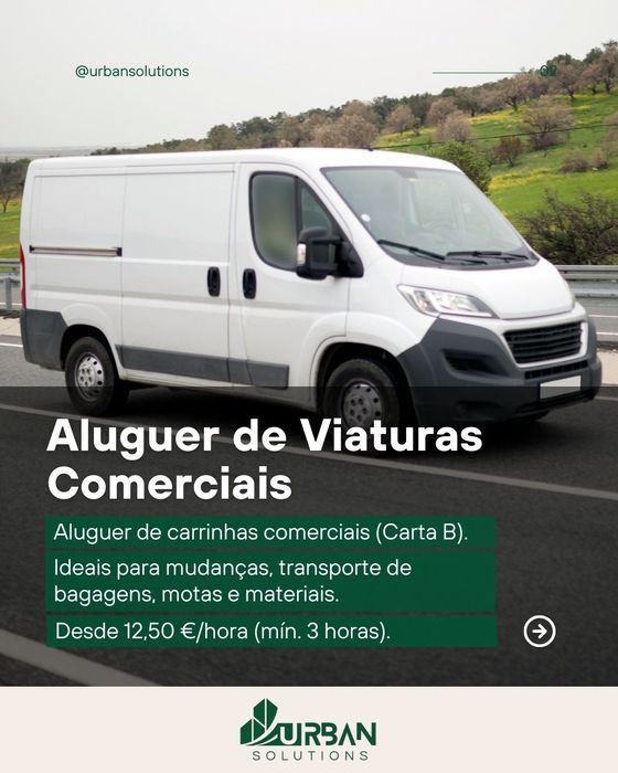 Aluguer de carrinhas sem motorista van rental