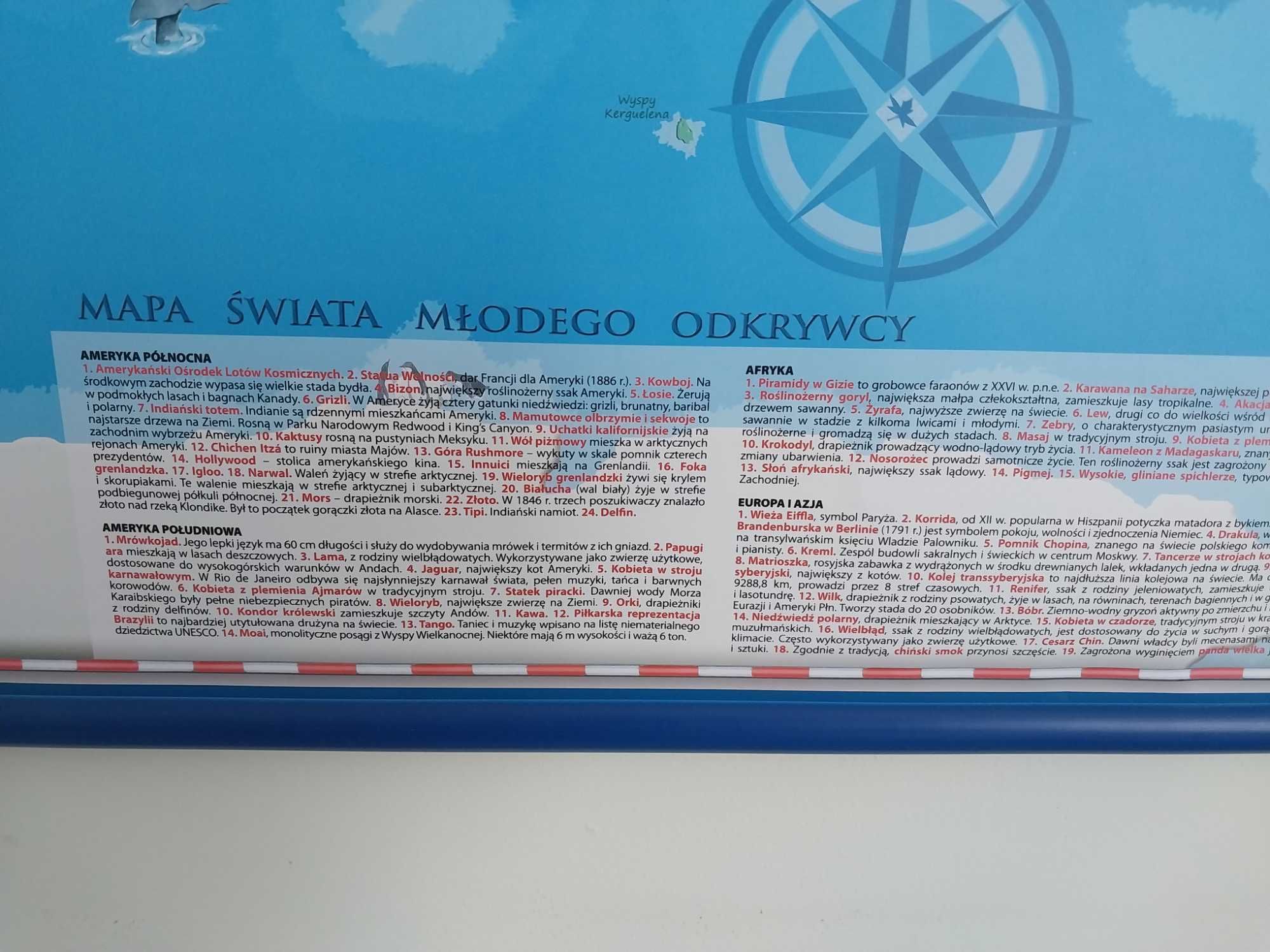 Mapa ścienna świata / mapa na ścianę