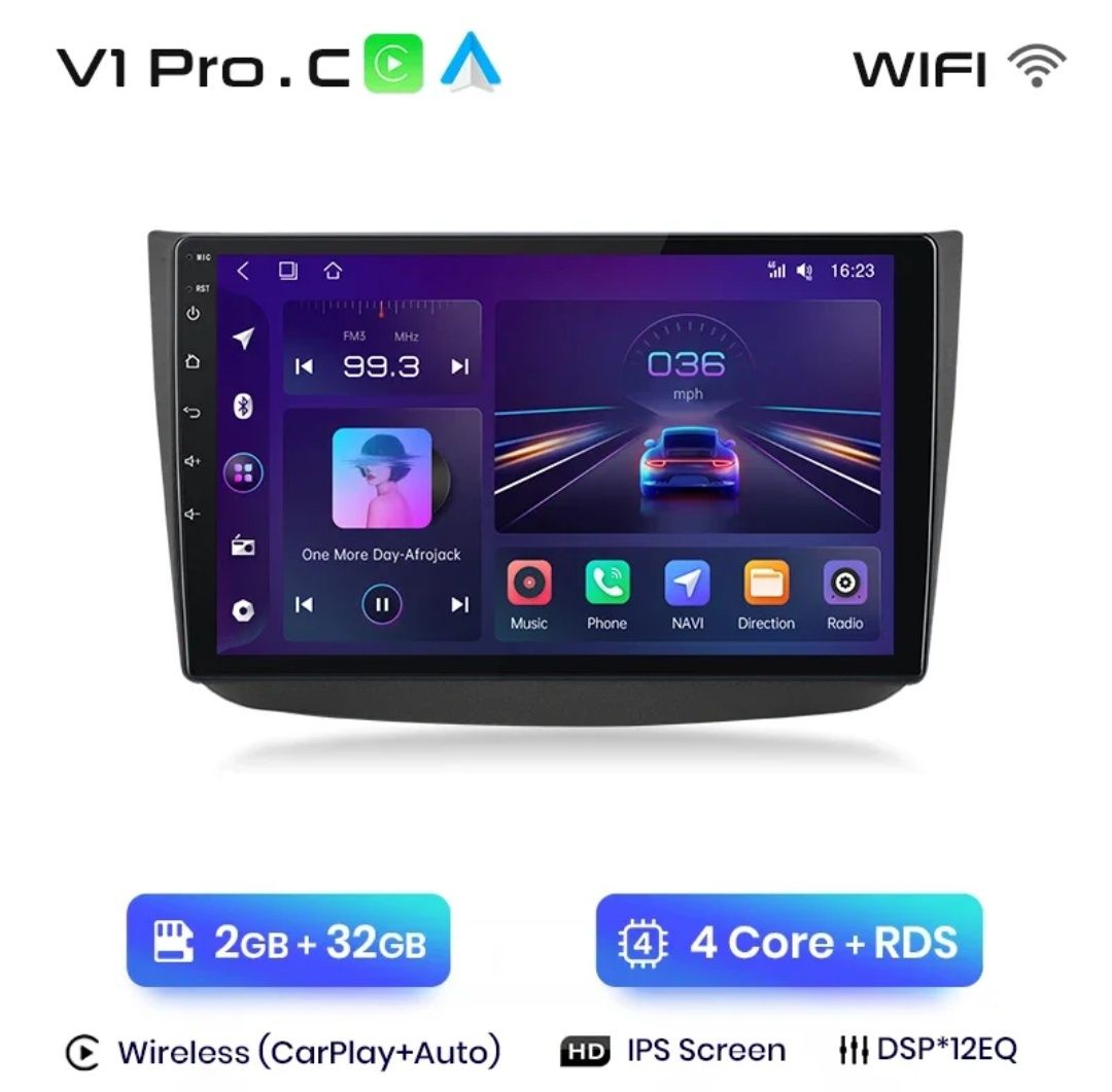 Rádio 10" android Mercedes Vito Viano 2 w639 CARPLAY WIFI GPS 2/32 Nov