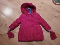 Śliczna dziewczęca kurtka zimowa płaszcz płaszczyk ocieplany 3-4 latka