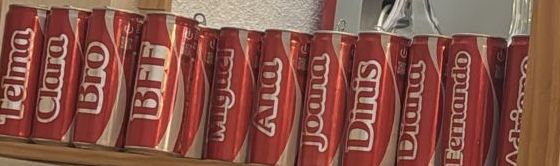 Latas coca cola Edição dos nomes 2025 vazias
