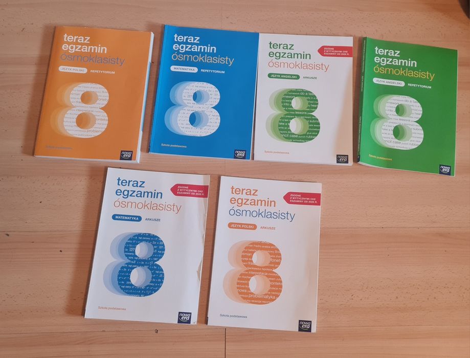 Zestaw „Teraz egzamin ósmoklasisty” – 3 repetytoria+arkusz+2 gratisyy