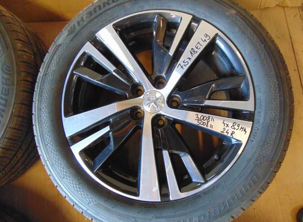 Koła 18 Alufelgi 7,5X18 ET49 225/50/18 24R PEUGEOT 3008 II 5008