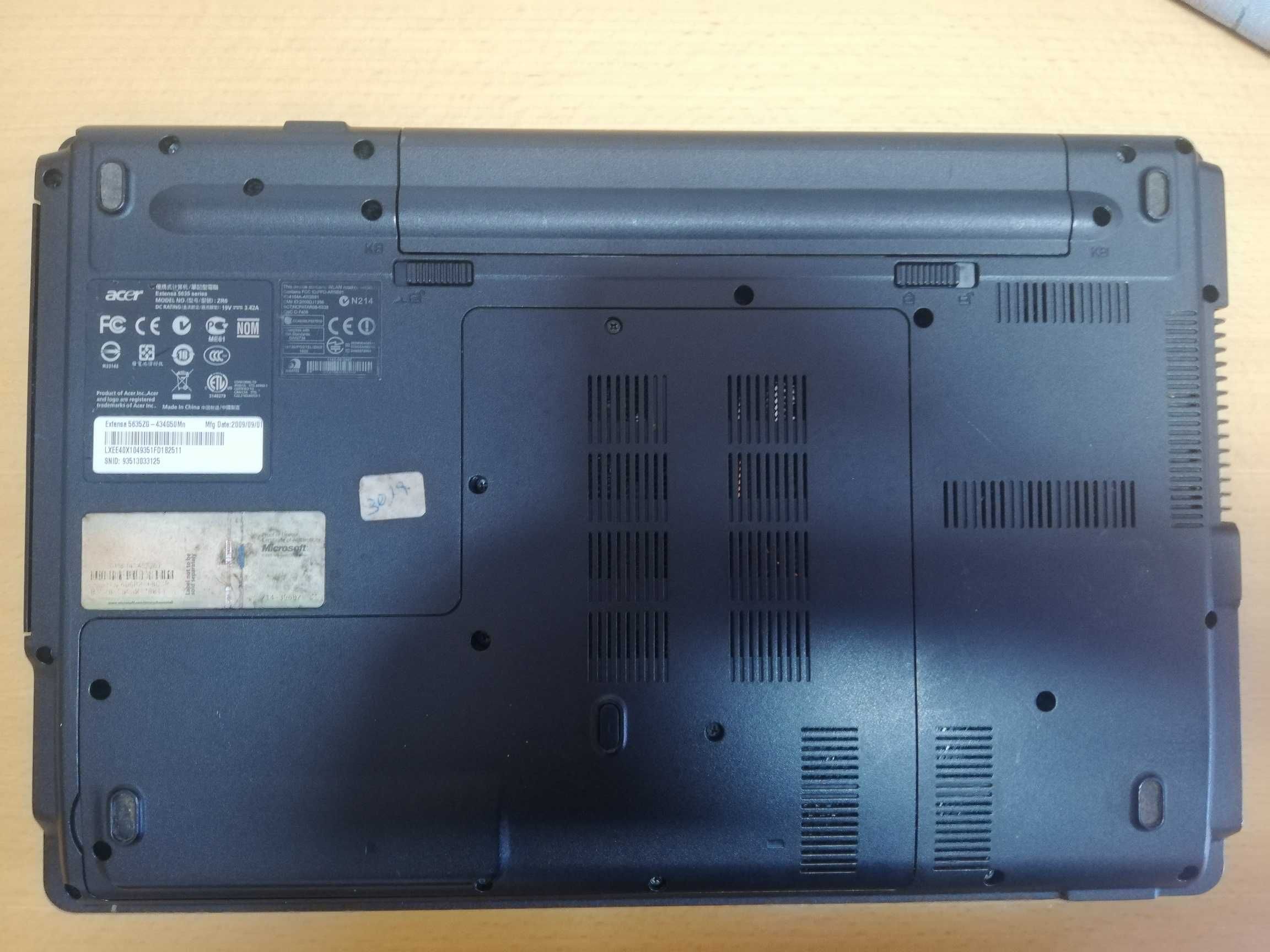 Acer Aspire 5635zg para peças