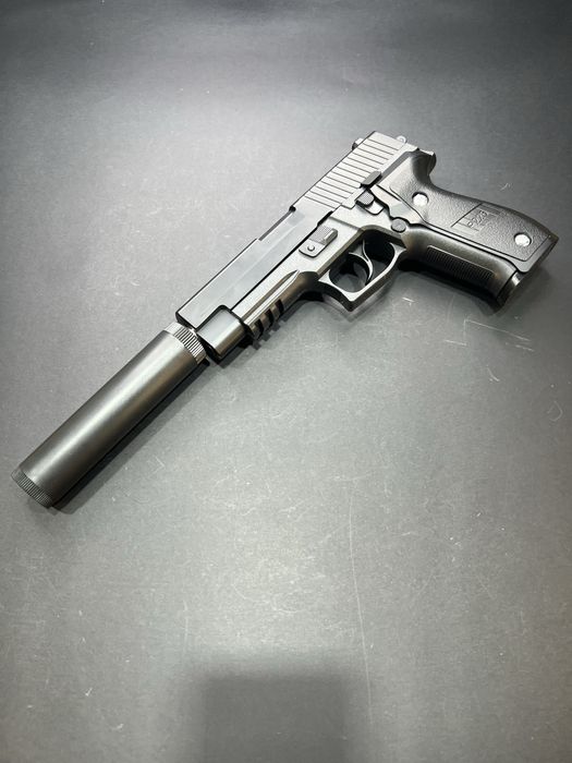 Топовий металевий пістолет SS Р226 Pro з глушником (іграшка)