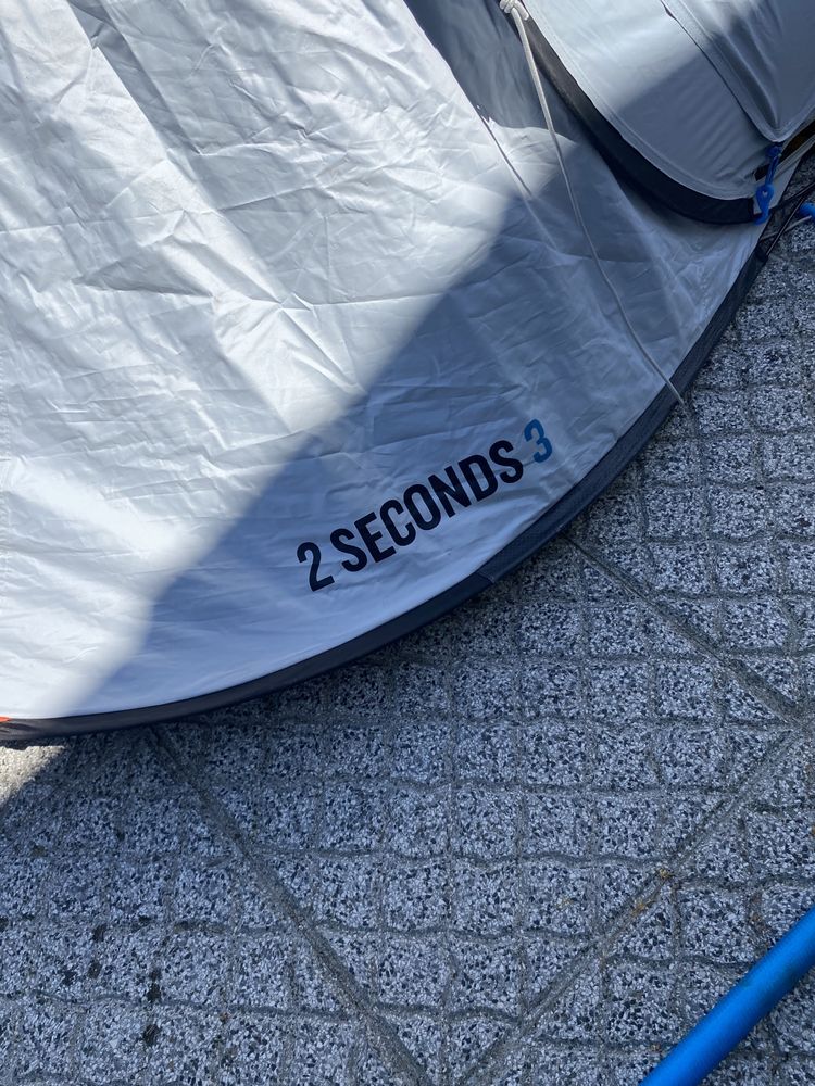 Tenda de Campismo 2 SECONDS - 3 pessoas - Fresh & Black