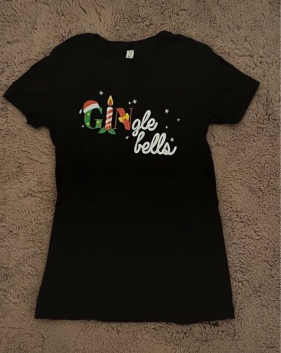 t-shirt świąteczny koszulka  z nadrukiem Gingle bells S/36