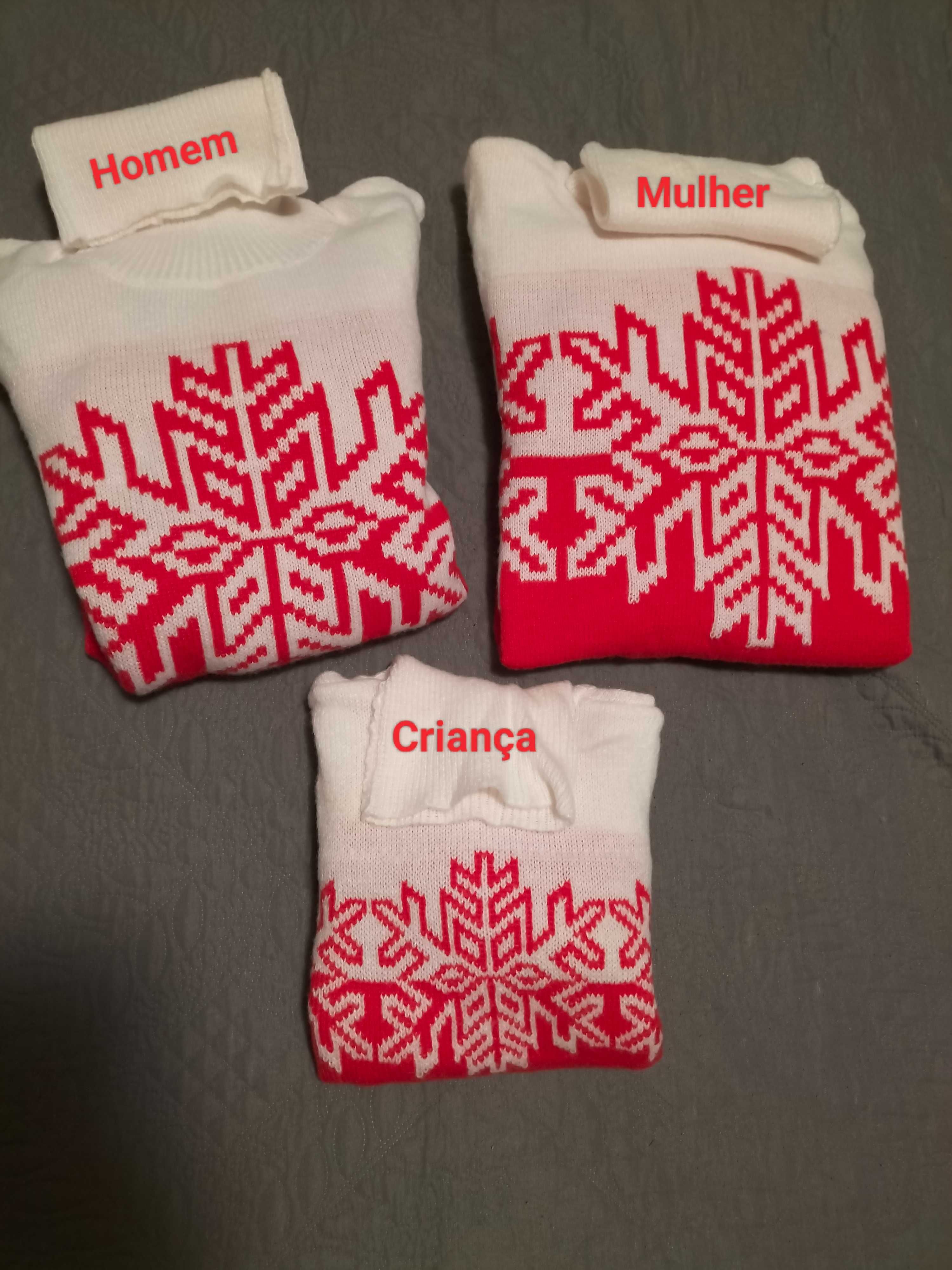 Camisolas natal família