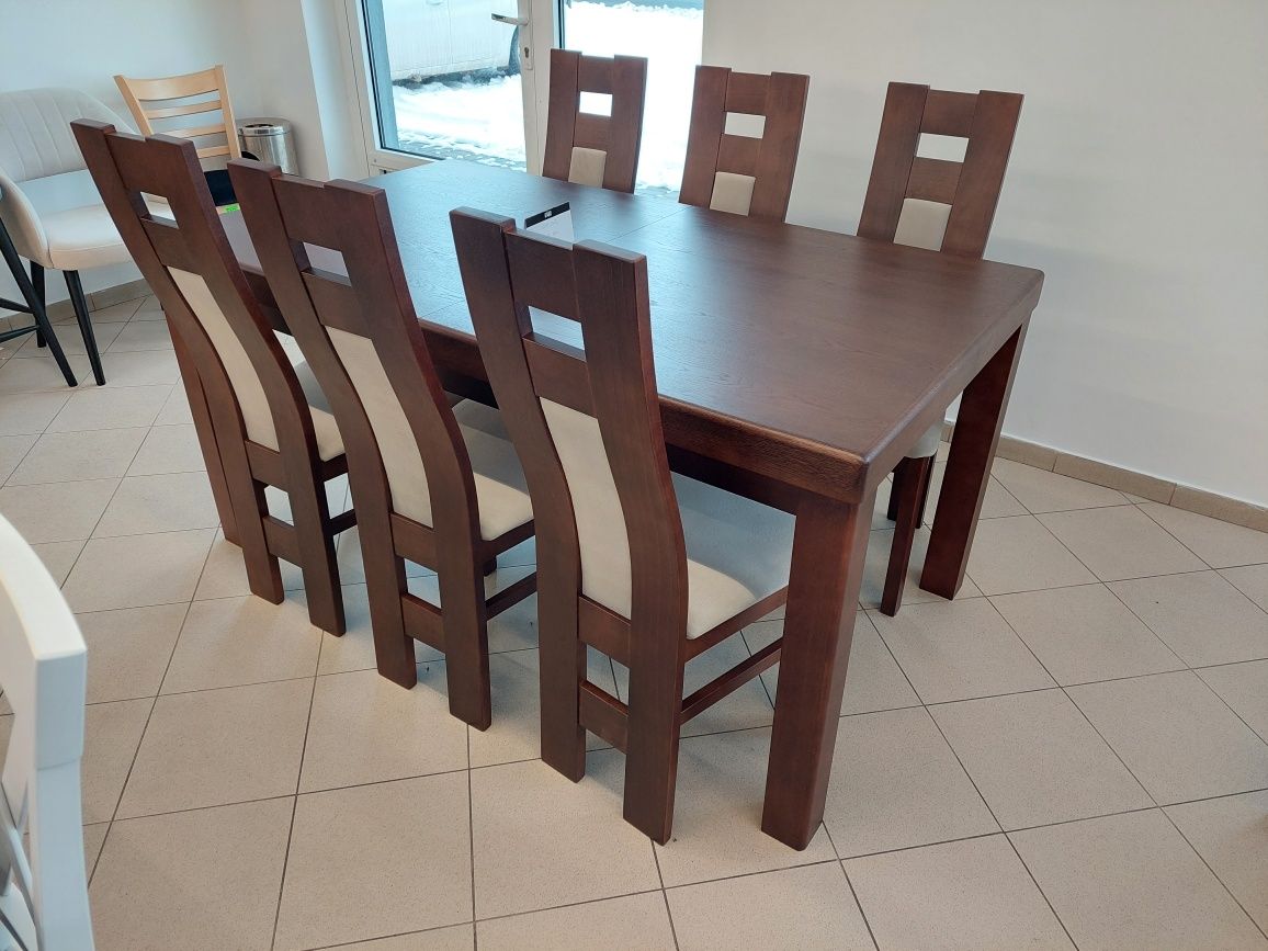 Stół + 8 krzeseł różne kolory oraz wymiary, producent