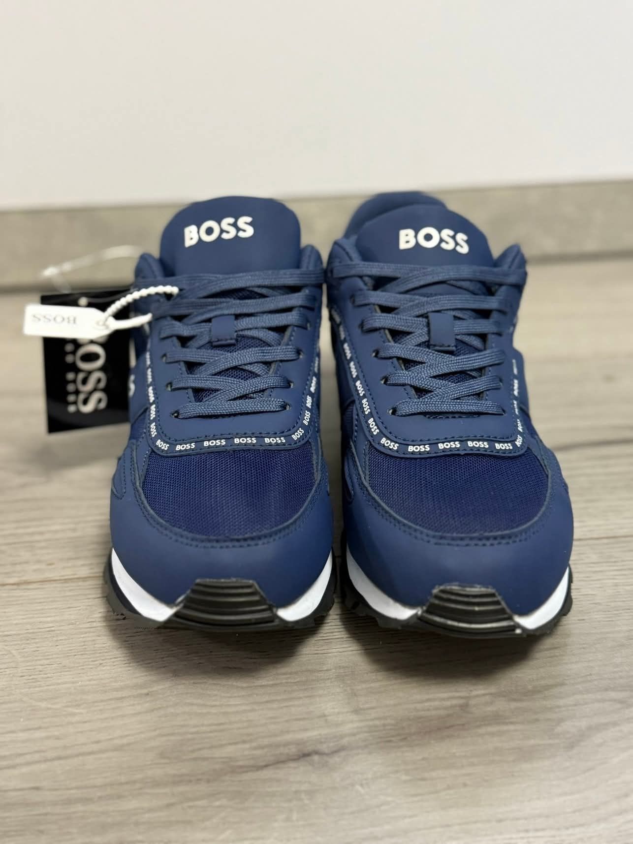 Кросівки HUGO BOSS Parkour ™ Navy ( натуральна шкіра+сітка)