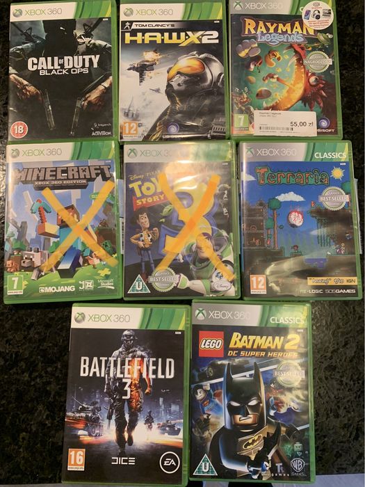 Gry na konsole Xbox 360- OKAZJA 30 zl!