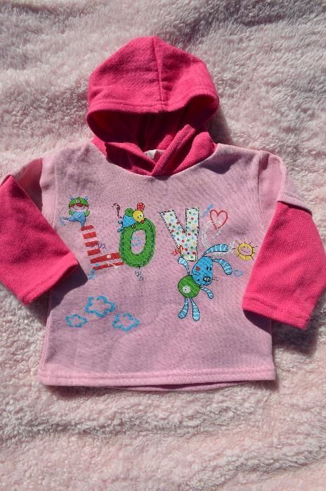 ładny DRES dziewczęcy r.74, 9-12 m-cy DRESIK dresy komplet niemowlęcy