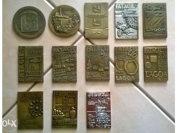 Conjunto de Medalhas da Feira Fatacil de Lagoa