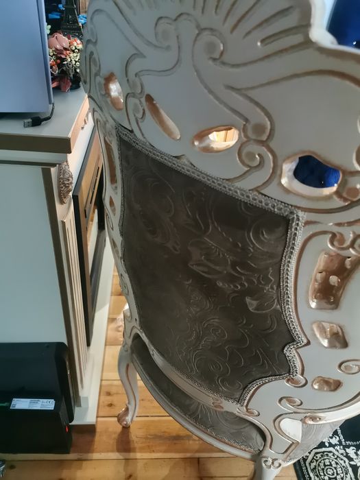 Okazja pałacowy fotel/tron wloski-wenecki