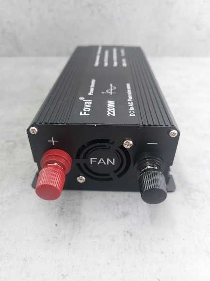 Інвертор Преобразователь напряжения 12/220В  Foval 2200w Чистий Синус