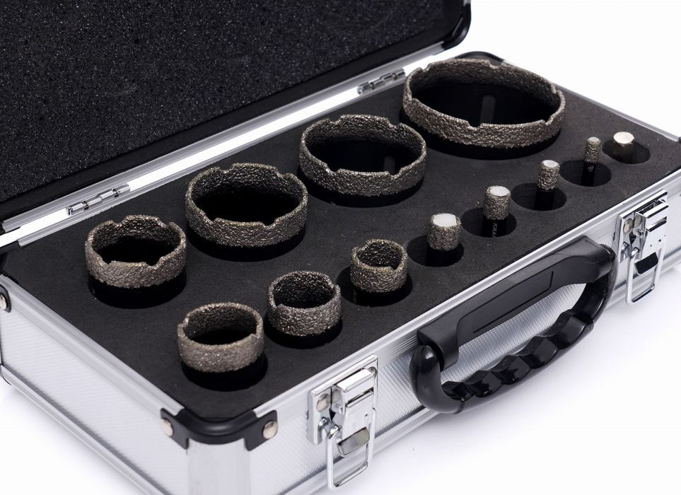 Zestaw otwornic diamentowych 12el+walizka KD11227
