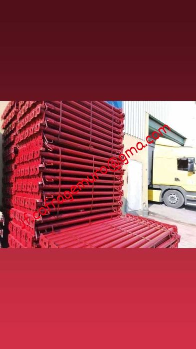 Prumos e cofragem pilares