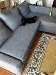 Sofá 3 lugares com chaise long – sofá cama