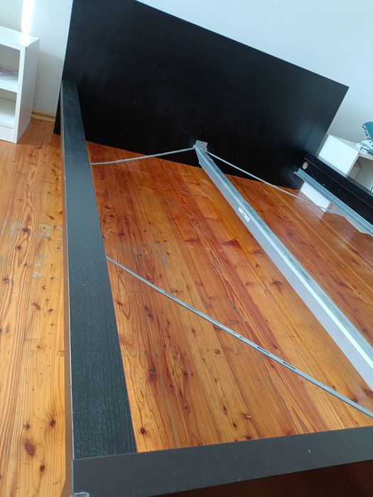 Rama łóżka MALM 160 x 200 + belka SKORVA