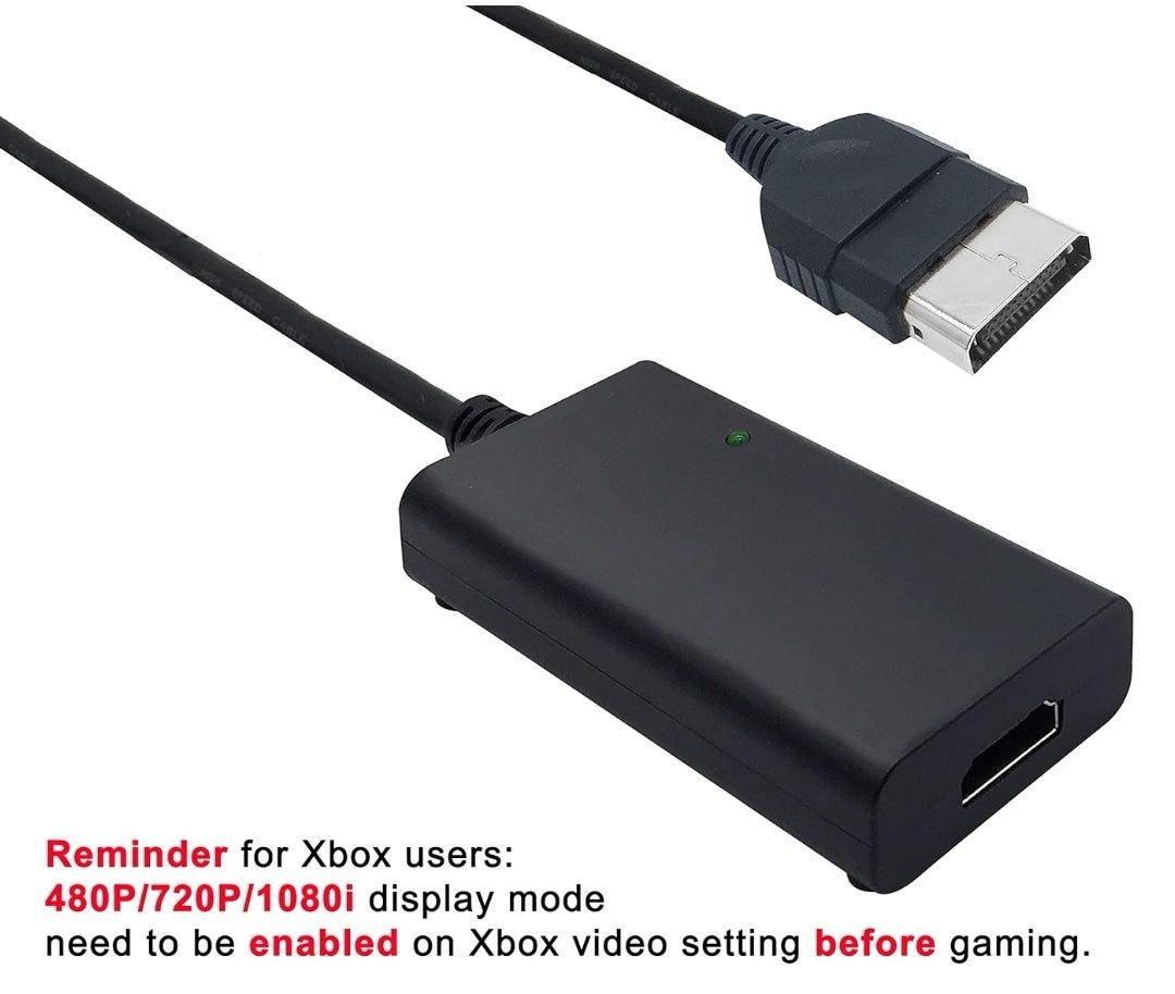 Kabel HDMI LevelHike do oryginalnej konsoli Xbox, oryginalny adapter X
