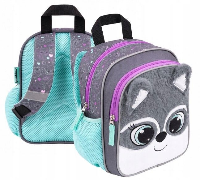 Bambino Słodki Szop Z Uszkami Plecak Do Przedszkola Zerówki Dla Dziewc