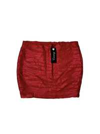 Spódniczka mini czerwona, Amisu, L/XL