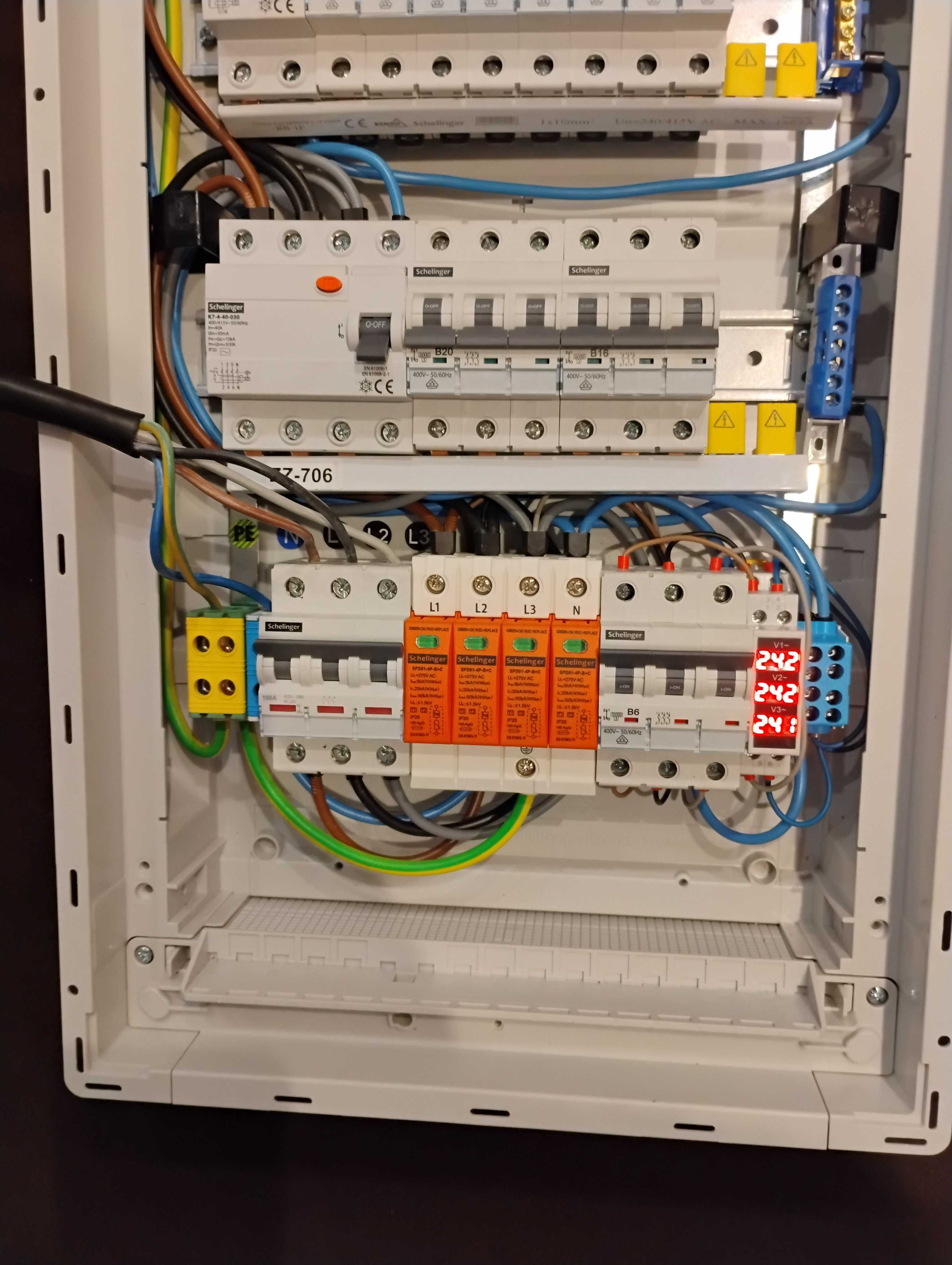 Skrzynka elektryczna rozdzielnia rozdzielnica