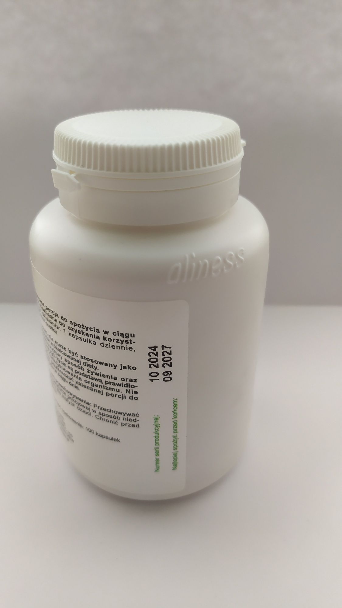 Methylo Folian 5-MTHF 600 mikrogram Suplement diety Alliness 100 kapsu