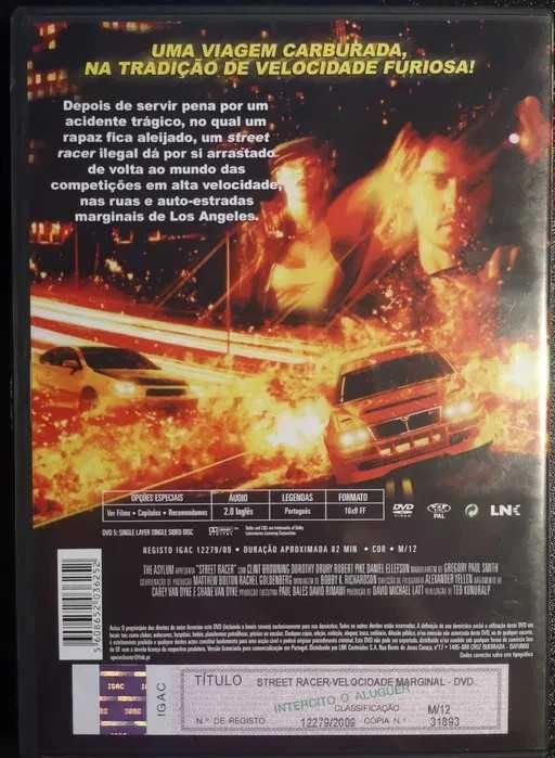 DVD "Street Racer - Velocidade Marginal"