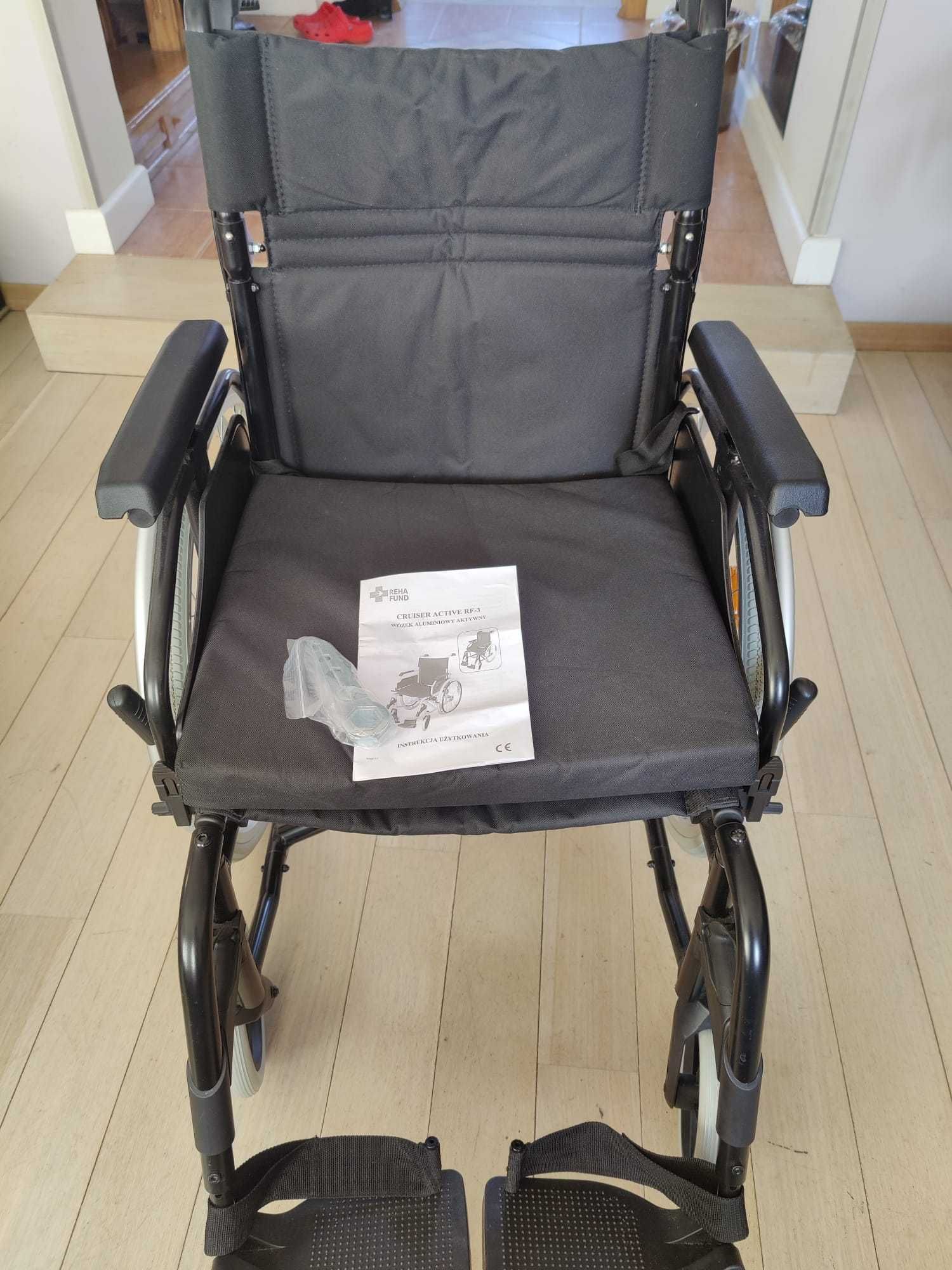 Wózek inwalidzki aluminiowy Rehafund Reha Fund Active RF-3